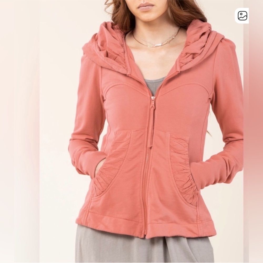 Prairie Underground Tan Organic Cotton Cloak Hoodie Jacket – Medium